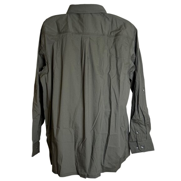 Dickies Mens 2XL Ranger Ripstop Workshirt Relaxed Fit DuraTech RepelPRO Olive - Picture 2 of 9